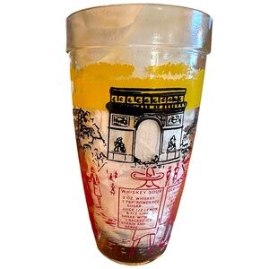 Vintage MCM Bloomfield Industries Cocktail Mixing Glass w/ Recipes